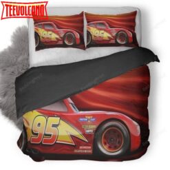 3d Disney Cars Lightning Mcqueen Duvet Cover Bedding Sets