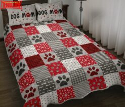 3D Dog Mom Paw Prints Bed Sheets Duvet Cover Bedding Sets