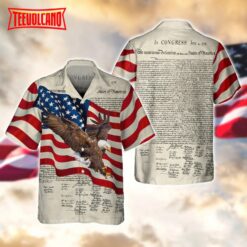 3D Eagle Hawaiian Shirts, Happy Independence’S Day Hawaii Shirt