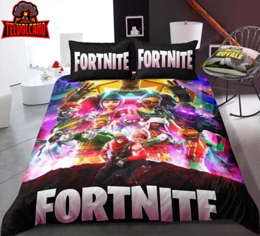 3D Fortnite Logo Duvet Cover Bedding Set