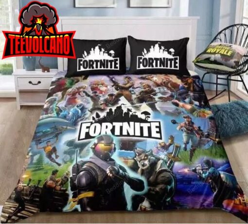 3D Fortnite Team Duvet Cover Bedding Set