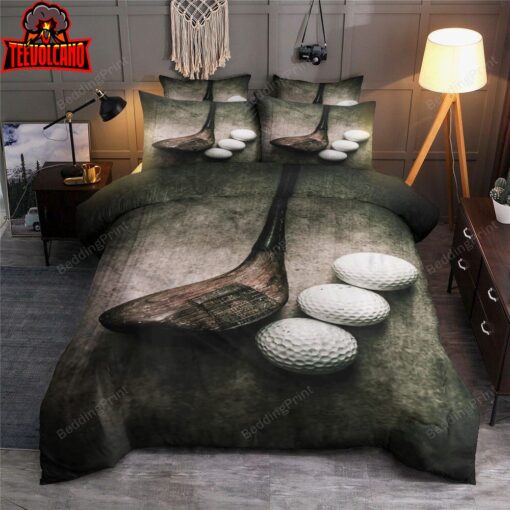 3D Golf Dark Pattern Bed Sheets Duvet Cover Bedding Sets