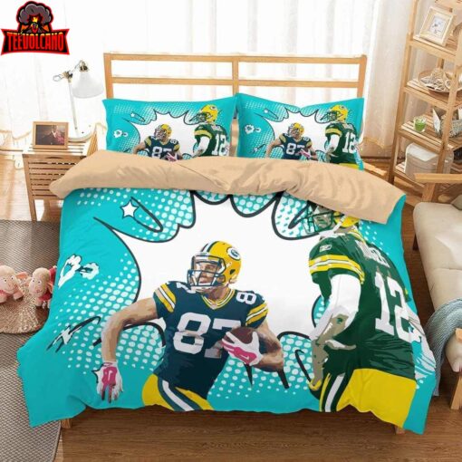 3d Green Bay Packers Duvet Cover Bedding Sets