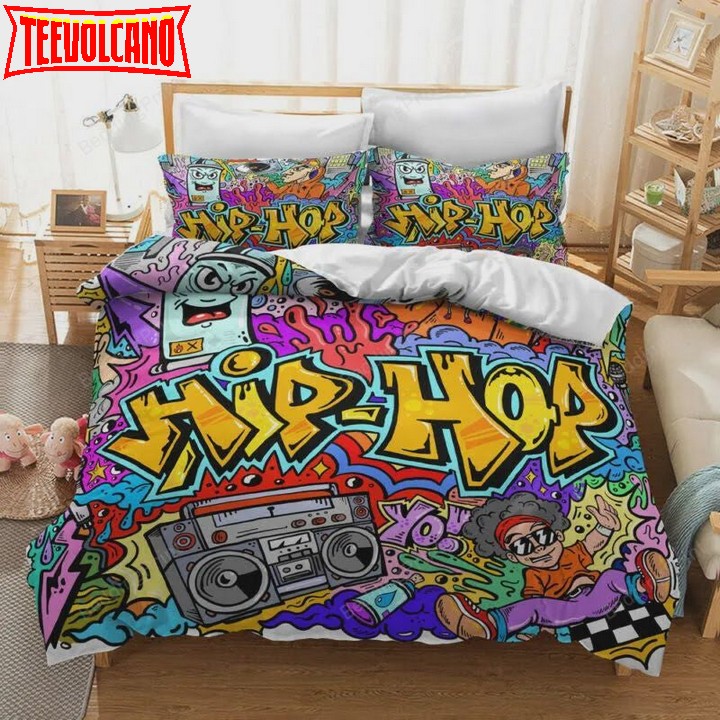 3D Hip-hop Graffiti Bed Sheets Duvet Cover Bedding Sets