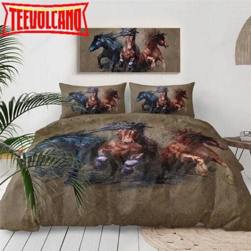 3d Horses Bed Sheets Duvet Cover Bedding Sets