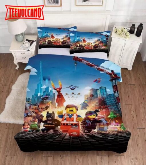 3d Lego Movie Heroes Bedding Set Duvet Cover Pillow Cases