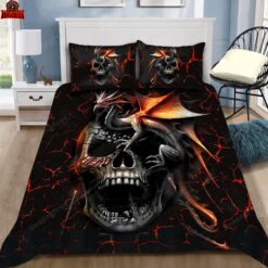 3d Love Dragon Skull Duvet Cover Bedding Sets