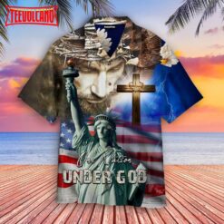 4th July One Nation Under God Independence Day Hawaiian Shirt