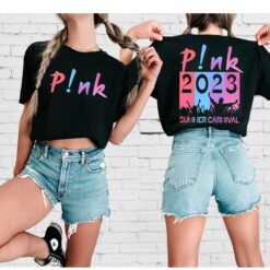 Double Side P!nk Pink Singer Summer Carnival 2023 Tour T Shirt 1