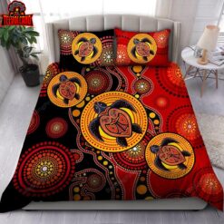 Aboriginal Australia Indigenous Turtles Duvet Cover Bedding Sets