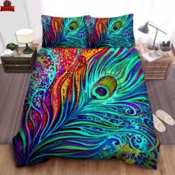 Abstract Peacock Feather Bedding Sets