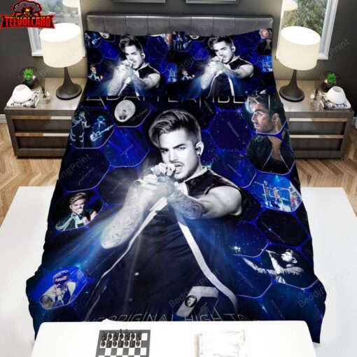 Adam Lambert The Original High Tour In Tokyo Poster Duvet Cover Bedding Sets