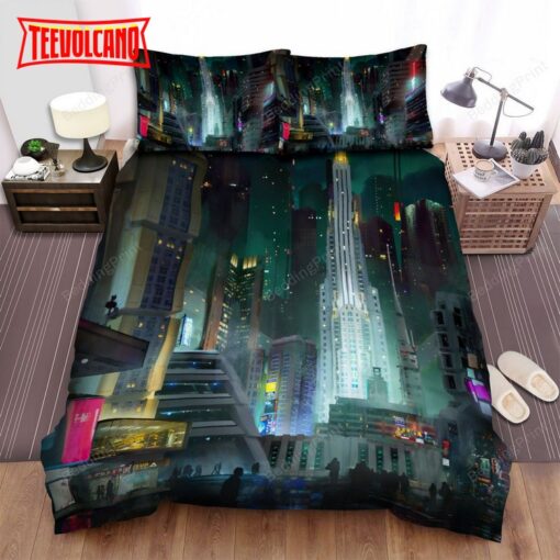 Akira Neo-Tokyo Sci-Fi City Illustration Bed Sheets Duvet Cover Bedding Sets