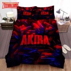 Akira Red &amp Blue Pills 3d Pattern Bed Sheets Duvet Cover Bedding Sets