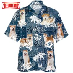 Akita Hawaiian Shirt, 3D Full Print Dog Hawaiian Shirts For Travel Summer,