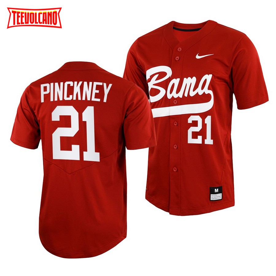 Alabama Crimson Tide Andrew Pinckney College Baseball Jersey Crimson