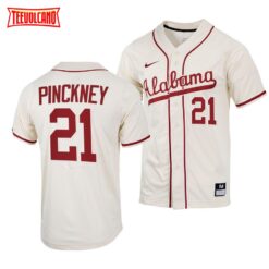 Alabama Crimson Tide Andrew Pinckney College Baseball Jersey Natural