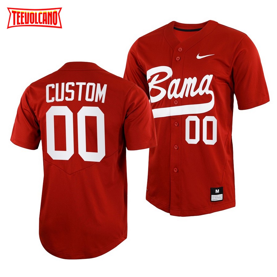 Alabama Crimson Tide Custom College Baseball Jersey Crimson