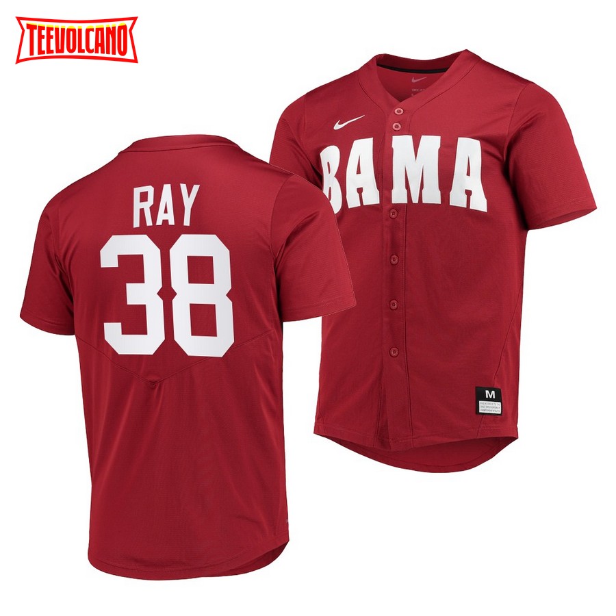 Alabama Crimson Tide Dylan Ray College Baseball Jersey Red