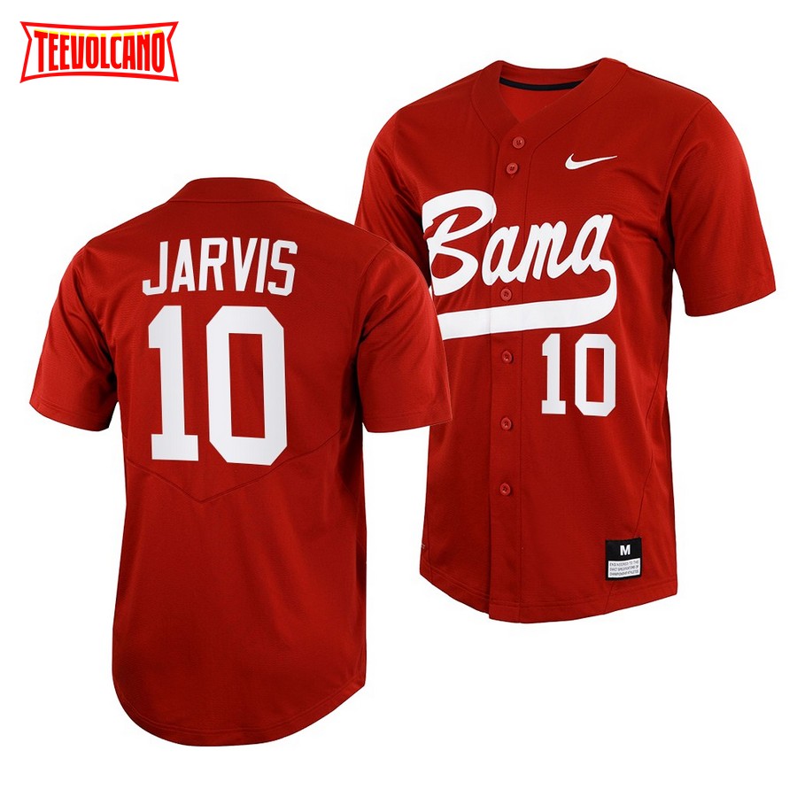 Alabama Crimson Tide Jim Jarvis College Baseball Jersey Crimson