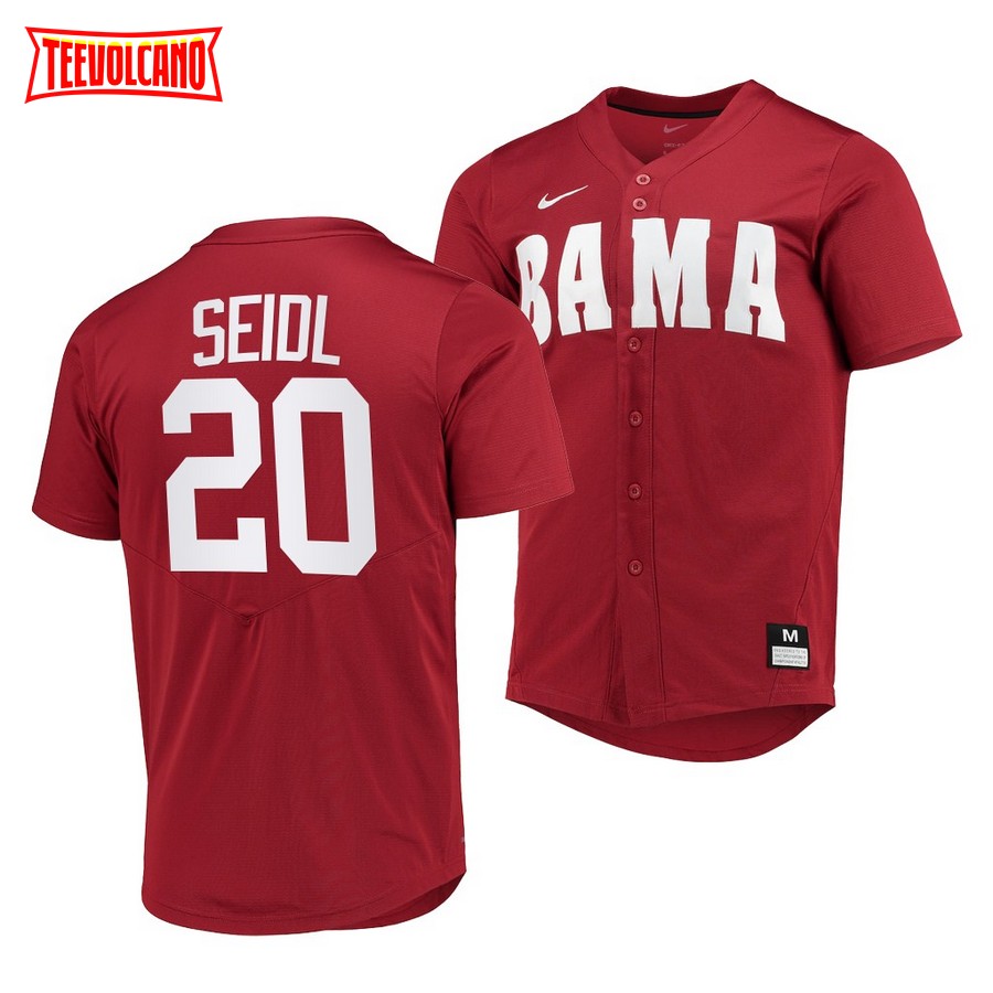 Alabama Crimson Tide Tommy Seidl College Baseball Jersey Red