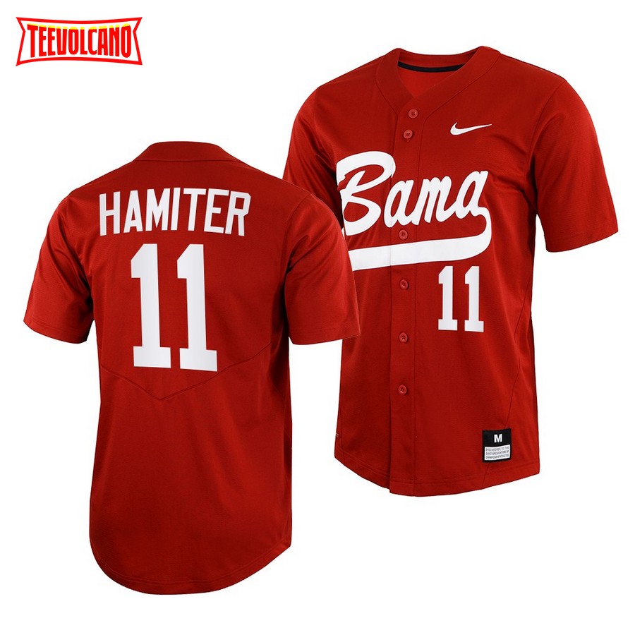 Alabama Crimson Tide William Hamiter College Baseball Jersey Crimson