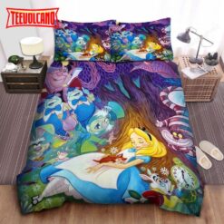 Alice In Wonderland, Alice Still Sleeping Beside Friends Bedding Sets