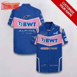 Alpine F1 Racing Team Customized Hawaiian Shirt
