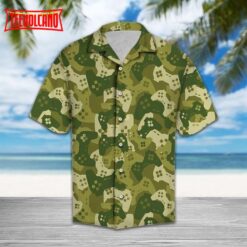 Amazing Camouflage Gaming Joysticks Hawaiian Summer Shirt