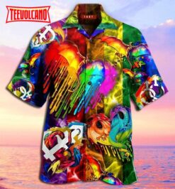 Amazing Colorful Lgbt Pride Hawaiian Shirt, Gbt Love Wins Hawaiian