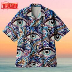 Amazing Eye Psychedelic Reflection One Hawaiian Shirt