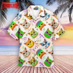 Amazing Hippie Cat LGBTQ Be Yourself Hawaiian Shirt