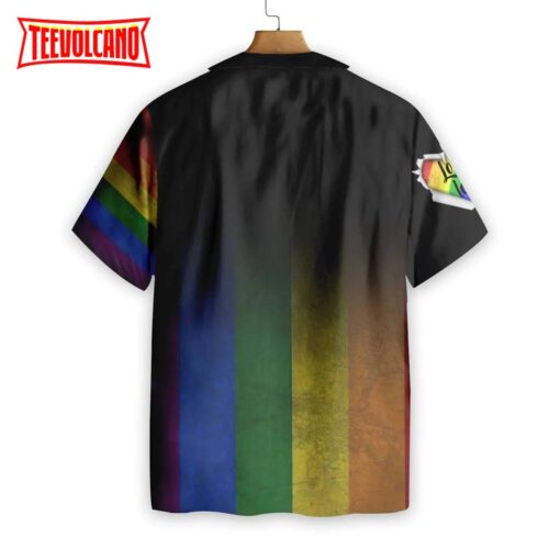 Amazing LGBT Hawaiian Shirt, Love Is Love Rainbow 3D T Shirt