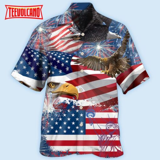 America 4th Of July America Eagle Freedom Hawaiian Shirt