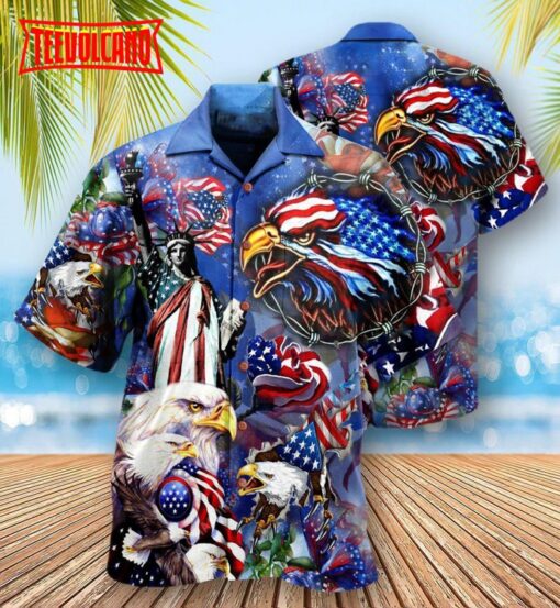 America My Heat Beats True To My Country Patriotism Hawaiian Shirt