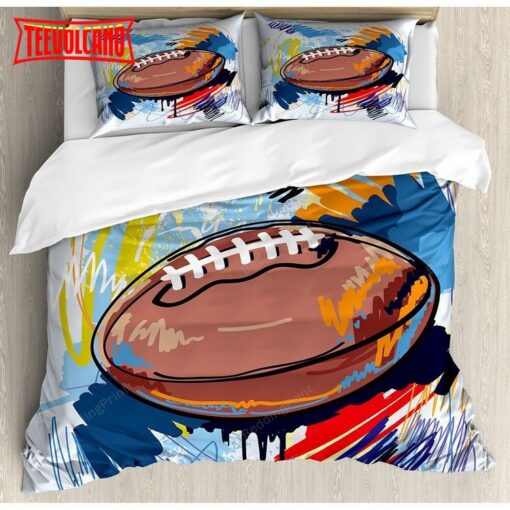 American Football Watercolor Bedding Sets
