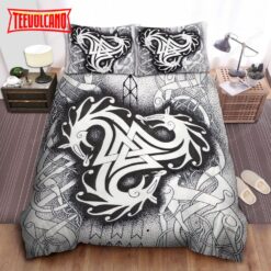 Ancient Viking Symbols Design All Over Print Duvet Cover Bedding Sets