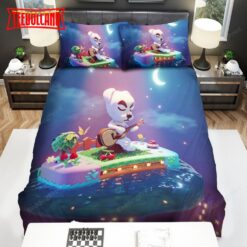 Animal Crossing K.K. Slider Playing Guitar On The Switch Duvet Cover Bedding Sets