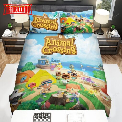 Animal Crossing New Horizon Characters Duvet Cover Bedding Sets
