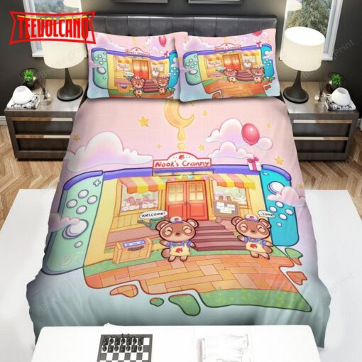 Animal Crossing Nook’s Cranny Duvet Cover Bedding Sets