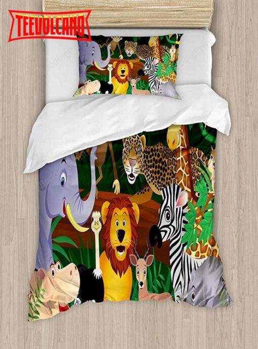 Animals In The Jungle Bed Sheets Bedding Sets