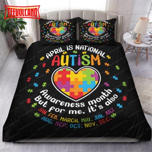 April Is National Autism Awareness Month Duvet Cover Bedding Sets