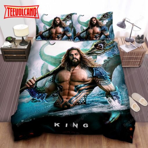 Aquaman And Topo Digital Art Bed Sheets Duvet Cover Bedding Sets