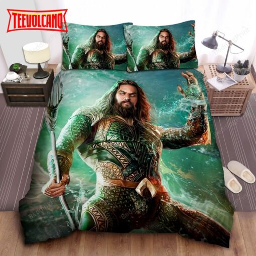 Aquaman The King Of Atlantis Illustration Duvet Cover Bedding Sets