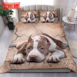 Asleep Pitbull Duvet Cover Bedding Sets