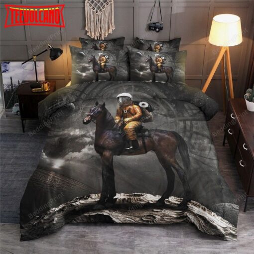 Astronaut Riding A Horse Duvet Cover Bedding Sets