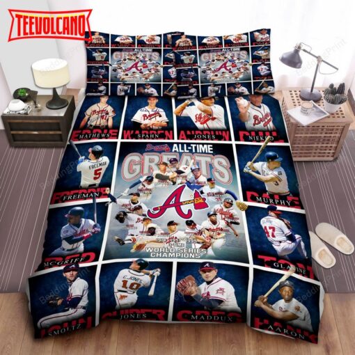 Atlanta Braves All-Time Greats Bedding Sets