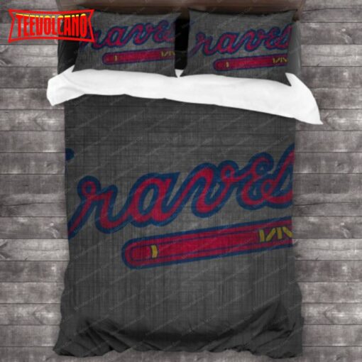 Atlanta Braves Baseball Sport 4 Bedding Sets