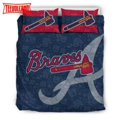 Atlanta Braves Duvet Cover Bedding Sets V5