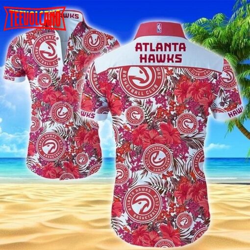 Atlanta Hawks Hawaiian summer men’s button shirt